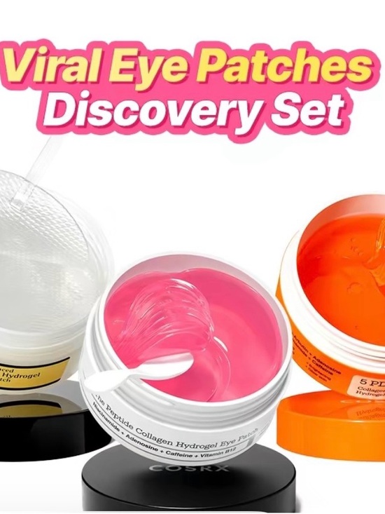 COSRX Other - 3 pck COSRX Viral Eye Patche Discovery –Peptide, PDRN & Snail Hydrogel Under Eye